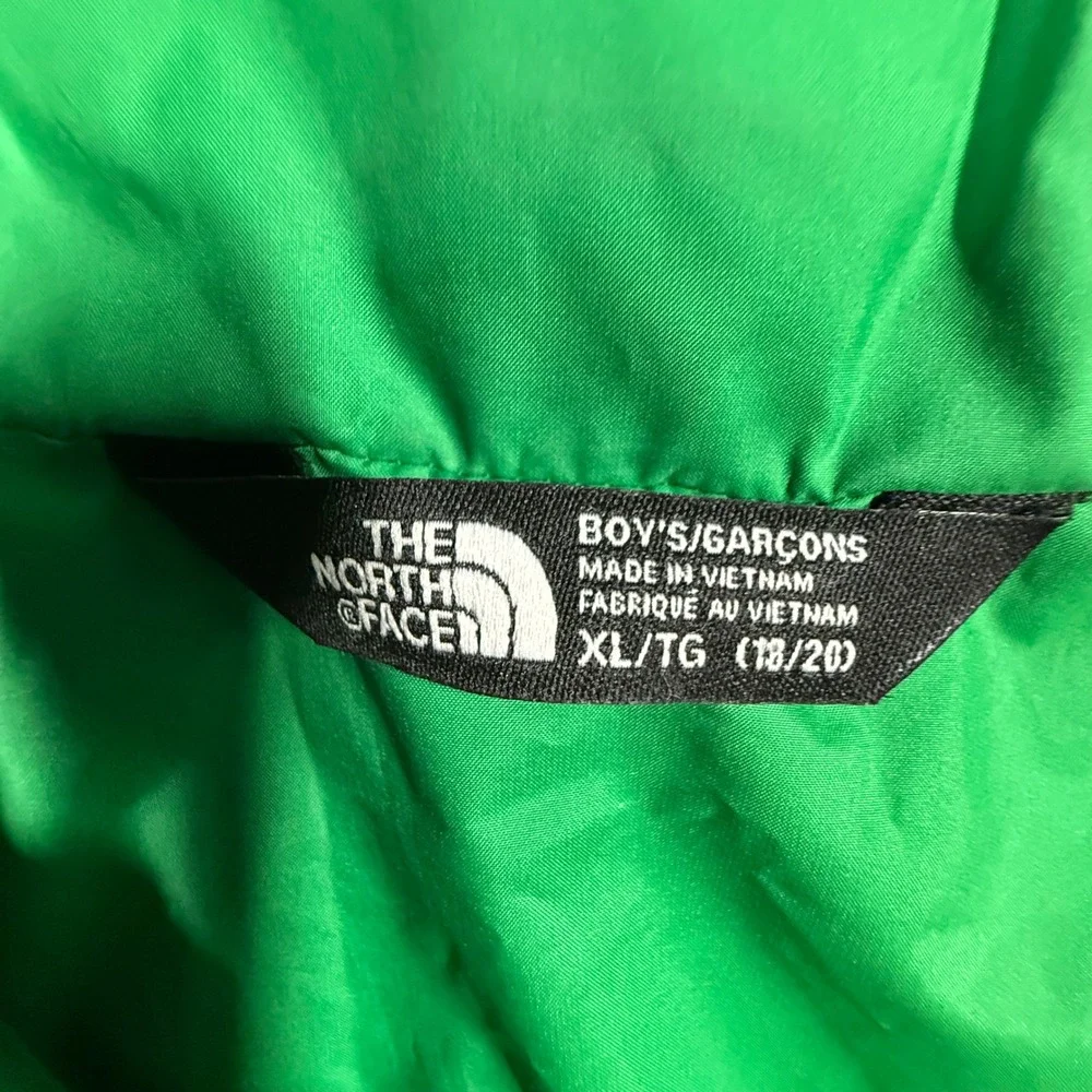 The North Face Alpz 550 Down Jacket Boys XL 18/20 Green Puffer Coat